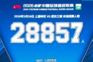 申花主场对阵三镇，共28857名球迷现场观战配图